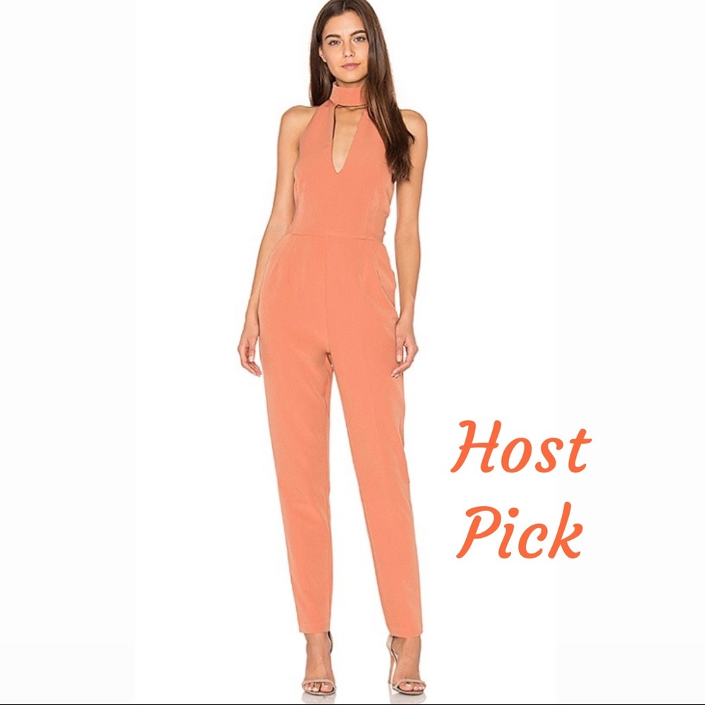 Lavish Alice Keyhole High Neck Jumpsuit- Like New